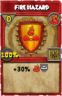 Wizard101 Fire spell card: Fire Hazard, Spell ID 1096