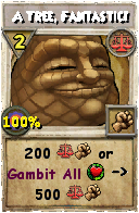 Wizard101 Balance spell card: A Tree, Fantastic!, Spell ID 1194