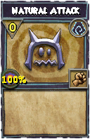 Wizard101 Shadow spell card: Natural Attack, Spell ID 1209