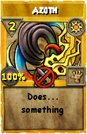 Wizard101 Sun spell card: Azoth, Spell ID 1246