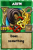 Wizard101 Life spell card: Azoth, Spell ID 1259