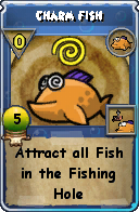 Wizard101 Fishing spell card: Charm Fish, Spell ID 1346