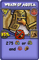 Wizard101 Balance spell card: Wrath of Aquila, Spell ID 1462