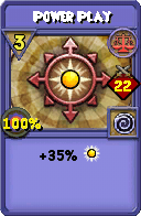 Wizard101 Balance spell card: Power Play, Spell ID 1125