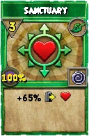 Wizard101 Life spell card: Sanctuary, Spell ID 1963
