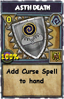 Wizard101 Shadow spell card: ASTH Death, Spell ID 1247