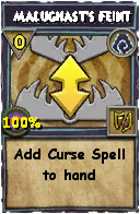 Wizard101 Shadow spell card: Malughast's Feint, Spell ID 1623
