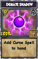 Wizard101 Shadow spell card: Donate Shadow, Spell ID 1995