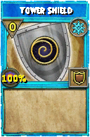 Wizard101 Ice spell card: Tower Shield, Spell ID 1835