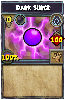 Wizard101 Shadow spell card: Dark Surge, Spell ID 1059