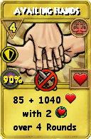 Wizard101 Balance spell card: Availing Hands, Spell ID 1578
