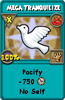 Wizard101 Fire spell card: Mega Tranquilize, Spell ID 1220
