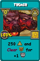 Wizard101 Myth spell card: Tremor, Spell ID 1263