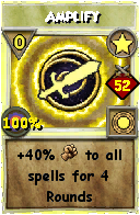 Wizard101 Star spell card: Amplify, Spell ID 1106