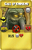 Wizard101 Death spell card: Call of Khrulhu, Spell ID 1956
