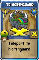Wizard101 Cantrips spell card: To Northguard, Spell ID 1851