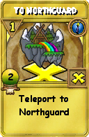Wizard101 Cantrips spell card: To Northguard, Spell ID 1900