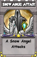Wizard101 School 16 spell card: Snow Angel Attack, Spell ID 1635