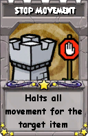 Wizard101 School 16 spell card: Stop Movement, Spell ID 1344