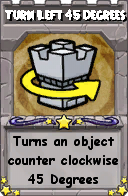 Wizard101 School 16 spell card: Turn Left 45 Degrees, Spell ID 1817