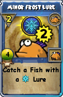 Wizard101 Fishing spell card: Minor Frost Lure, Spell ID 1575