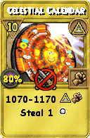 Wizard101 Myth spell card: Celestial Calendar, Spell ID 1151