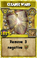 Wizard101 Myth spell card: Cleanse Ward, Spell ID 1626