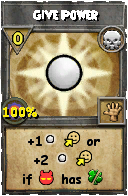 Wizard101 Death spell card: Give Power, Spell ID 1496