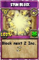 Wizard101 Storm spell card: Stun Block, Spell ID 1169