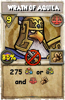Wizard101 Balance spell card: Wrath of Aquila, Spell ID 1462