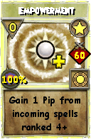 Wizard101 Star spell card: Empowerment, Spell ID 1919
