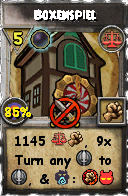 Wizard101 Balance spell card: Boxenspiel, Spell ID 1416