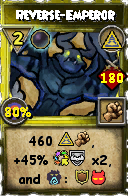 Wizard101 Myth spell card: Reverse-Emperor, Spell ID 1609