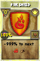Wizard101 Star spell card: Fire Shield, Spell ID 1369