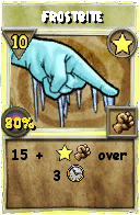 Wizard101 Star spell card: Frostbite, Spell ID 1163