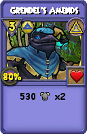 Wizard101 Myth spell card: Grendel's Amends, Spell ID 1628