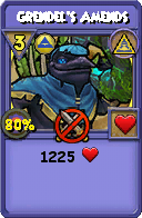 Wizard101 Myth spell card: Grendel's Amends, Spell ID 1199