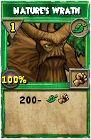 Wizard101 Life spell card: Nature's Wrath, Spell ID 1932