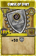 Wizard101 Myth spell card: Curse of Dirt, Spell ID 1864