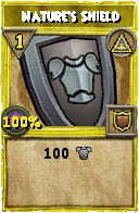 Wizard101 Myth spell card: Nature's Shield, Spell ID 1865