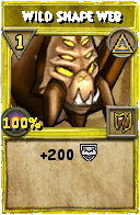 Wizard101 Myth spell card: Wild Shape Web, Spell ID 1860