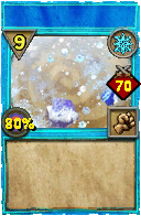 Wizard101 Ice spell card: Hierophant - Clear Blades, Spell ID 1081