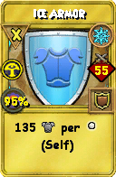 Wizard101 Ice spell card: Ice Armor, Spell ID 1330