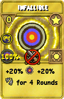 Wizard101 Star spell card: Infallible, Spell ID 1376