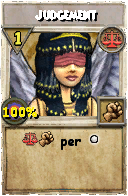 Wizard101 Balance spell card: Judgement, Spell ID 1322