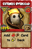 Wizard101 Fire spell card: Cuteness Overload, Spell ID 1078