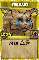 Wizard101 Myth spell card: Fur Baby, Spell ID 1511