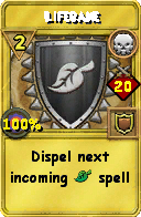 Wizard101 Death spell card: Lifebane, Spell ID 1067