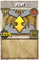 Wizard101 Balance spell card: Feint, Spell ID 1440
