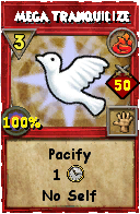 Wizard101 Fire spell card: Mega Tranquilize, Spell ID 1902
